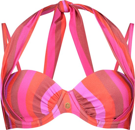 Ten Cate - Haut de bikini multivoies Shiny Wave - taille 42E - Multicolore