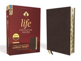 NIV, Life Application Study Bible, Third Edition, Large Print, Bonded Leather, Burgundy, Red Letter Edition, Thumb Indexed