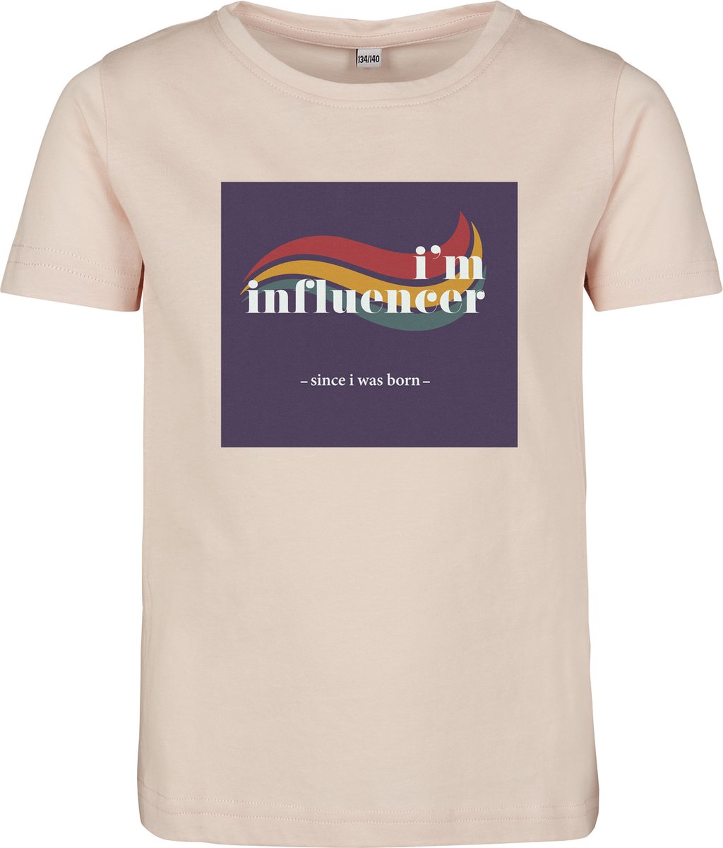Mister Tee I´m Influencer Kinder T-shirt Kids 134 Roze