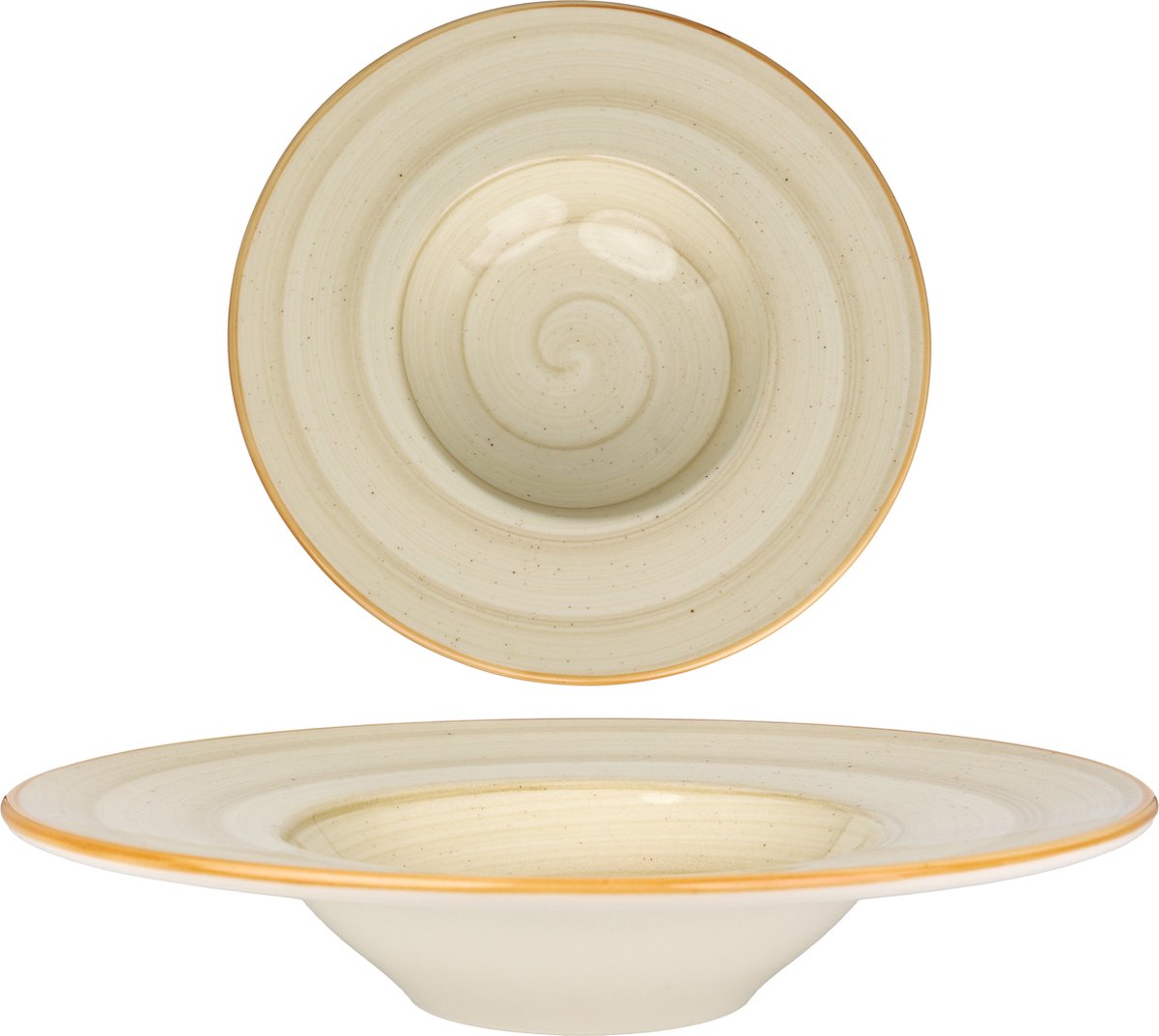 Bonna Pastabord - Aura Terrain - Porselein - 28 cm (400cc) - set van 2