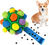 Snuffelbal voor honden, hondenspeelgoed, snuffeltapijt, snuffelspeelgoed voor honden, training, draagbare huisdier-puzzel, snuffelbal, speelgoed voor kleine middelgrote en grote honden (groene