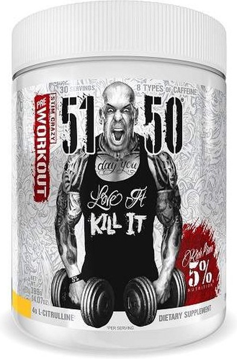 Goedkoopste 5150 Pre-Workout - Tropical - 375g - 5 Nutrition Rich Piana