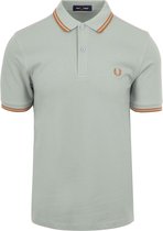 Fred Perry - Polo M3600 Lichtblauw V22 - Slim-fit - Heren Poloshirt Maat M