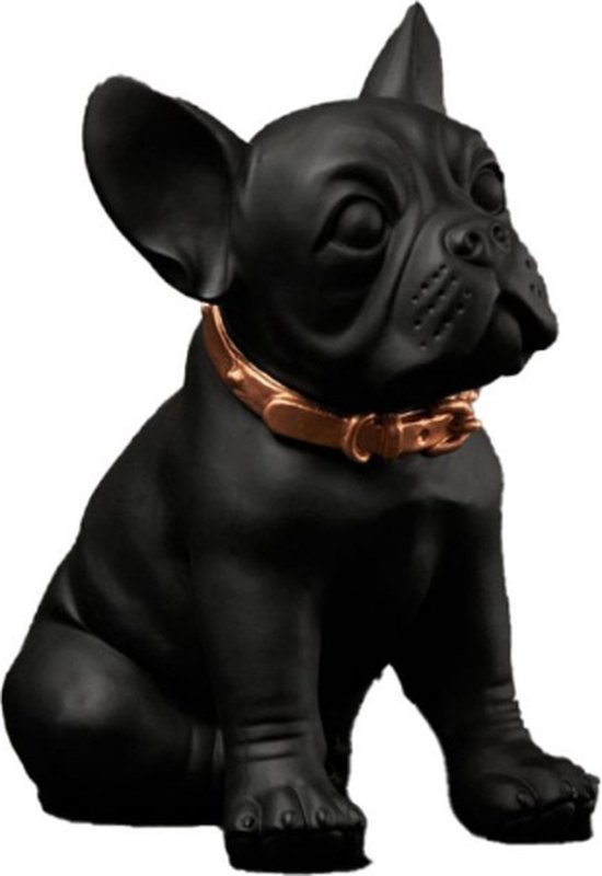 BLOGO Design The Ruggiero Collection “Bulldog Medium Black” Resin Decoratie Handgemaakt W 22,0 x H 23,0 cm