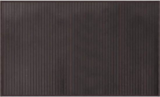 vidaXL - Vloerkleed - rechthoekig - 60x100 - cm - bamboe - donkerbruin