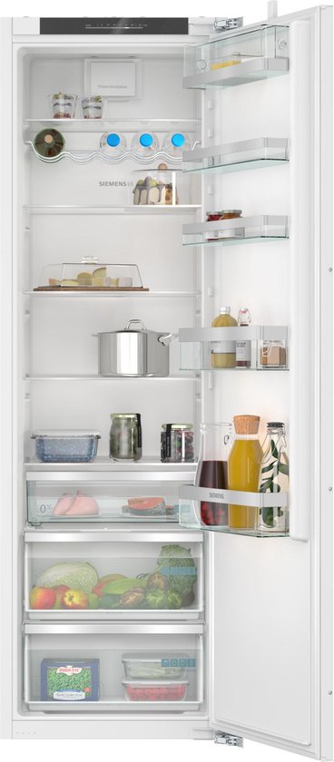 Siemens iQ500 Inbouw Koelkast 310L Wit, Energieklasse D, 34 dB, LED Lamp, Deur Open Alarm, 7 Planken, 2 Groentelades