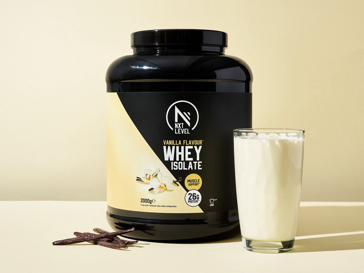 Goedkoopste Whey Isolaat - Eiwitten 2KG - Vanille