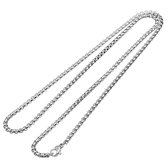 Fako Bijoux® - Schakelketting Staal - RVS - Ronde Venetiaanse Schakel - 2mm - 60cm - Zilverkleurig