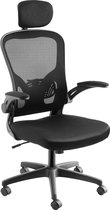 tectake® Bureaustoel - Ergonomische directiestoel - Hoofdsteun - Draaistoel - Bureaustoel - PC-stoel