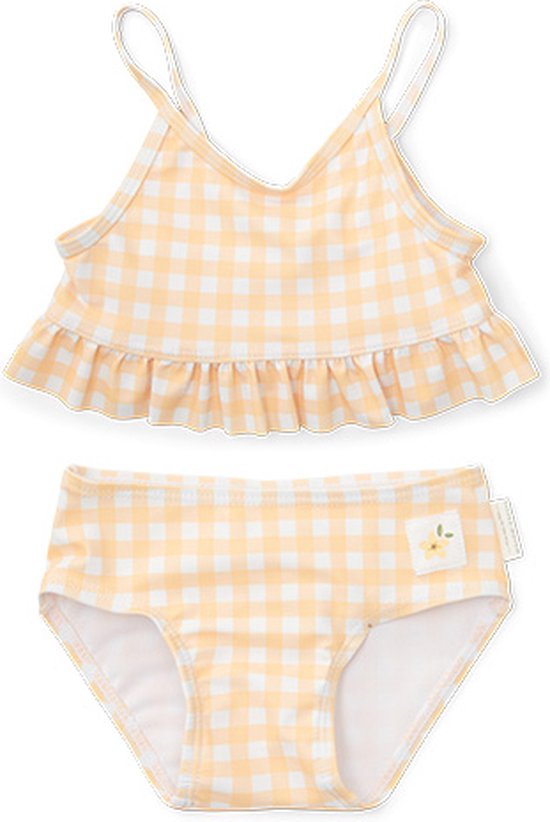 Little Dutch Sunshine Checks - Bikini fille - Revêtement UPF - À carreaux - Taille 74/80