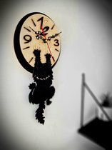Horloge drôle, montre, horloge murale, horloge suspendue, horloge avec chat
