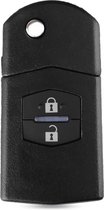 XEOD Autosleutelbehuizing - sleutelbehuizing auto - sleutel - Autosleutel geschikt voor: Mazda 2 knops