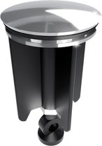Minismus Bouchon de vidange universel pour lavabo de salle de bain / Bouchon de vidange de bidet 40 mm - Ensemble de bouchons en métal - Bouchon de vidange de lavabo Pop- Chrome