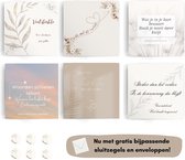Cartes de condoléances - Cartes de Cartes de vœux - Cartes de deuil - Cartes doubles - Set de 6 - Propre design et design
