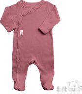 Soft Touch - Baby Rib Slaappakje met wantjes - Boxpak - Pyjama - Maat 0-3 mnd - 62 - Deco Rose