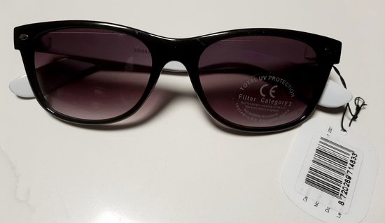 icon eyewear - zonnebril - zwart wit - design kant - zonnenbril - total UV protection - filtercategorie 2