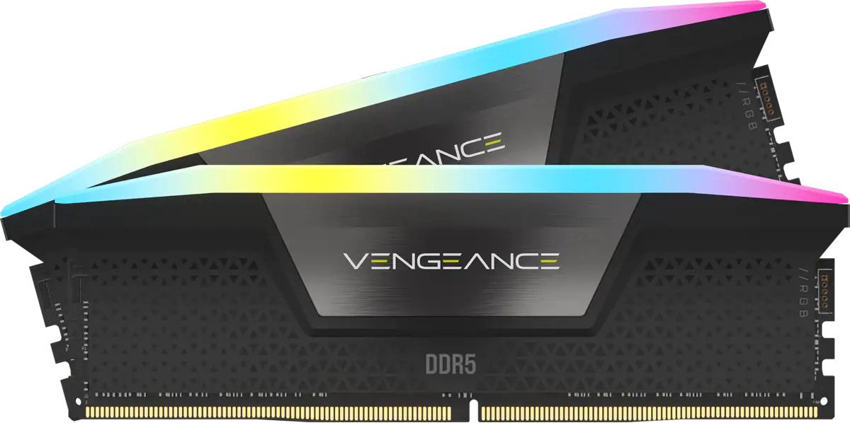 Corsair Vengeance RGB - Geheugen - DDR5 - 32 GB: 2 x 16 GB - 288-PIN - 7200 MHz / PC5-57600 - CL34 - 1.45V - XMP 3.0 - Extreme OC PMIC - zwart