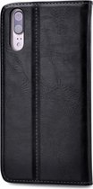 Mobilize Premium Gelly Telefoonhoesje geschikt voor Huawei P20 Hoesje Bookcase Portemonnee - Zwart