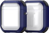 Mobigear Hoesje geschikt voor Apple AirPods 1 Hardcase Hoesje | Mobigear Shockproof - Donkerblauw