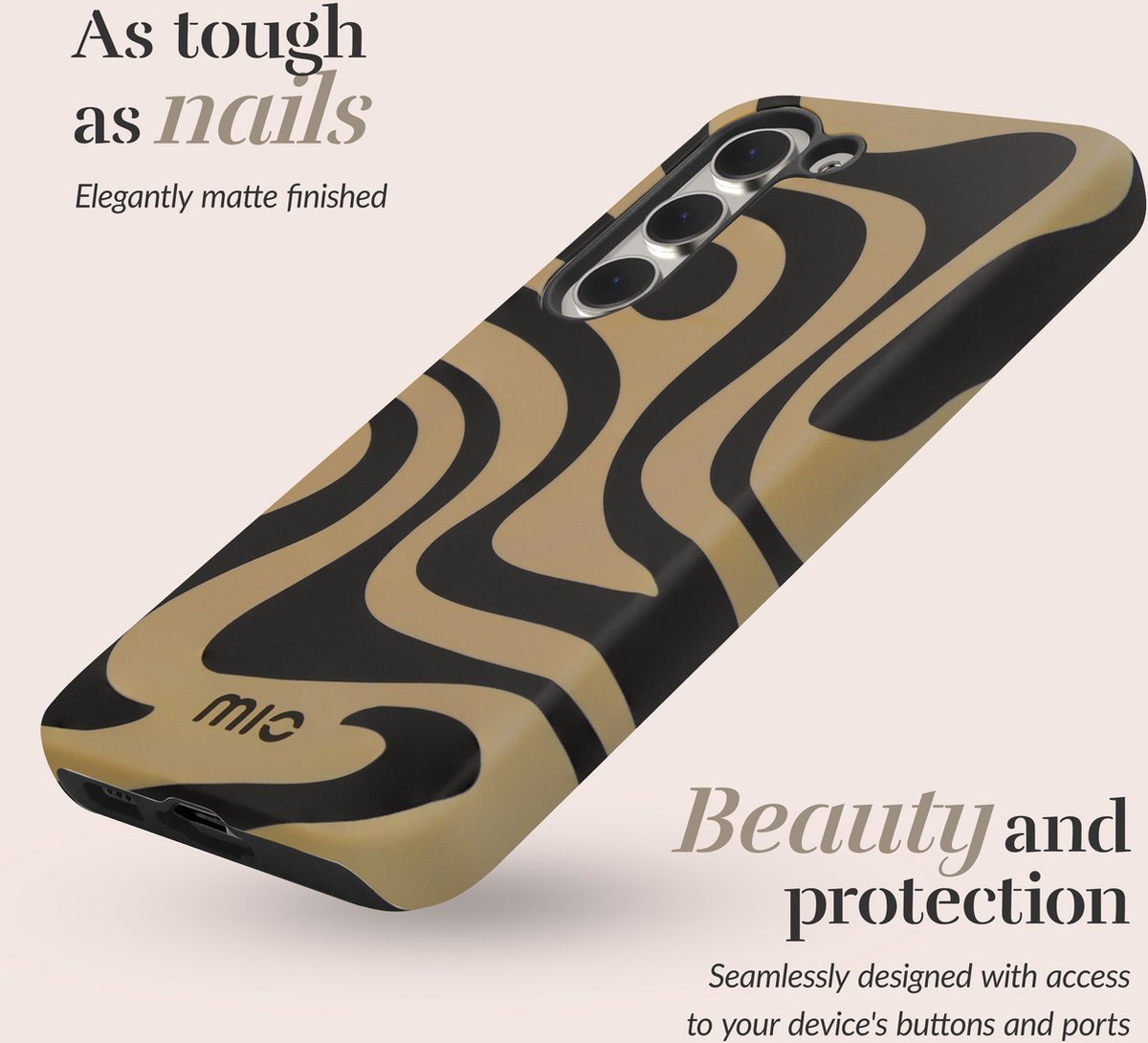 MIO MagSafe Samsung Galaxy A55 Hoesje | Hard Shell Back Cover | Geschikt voor MagSafe | Swirl