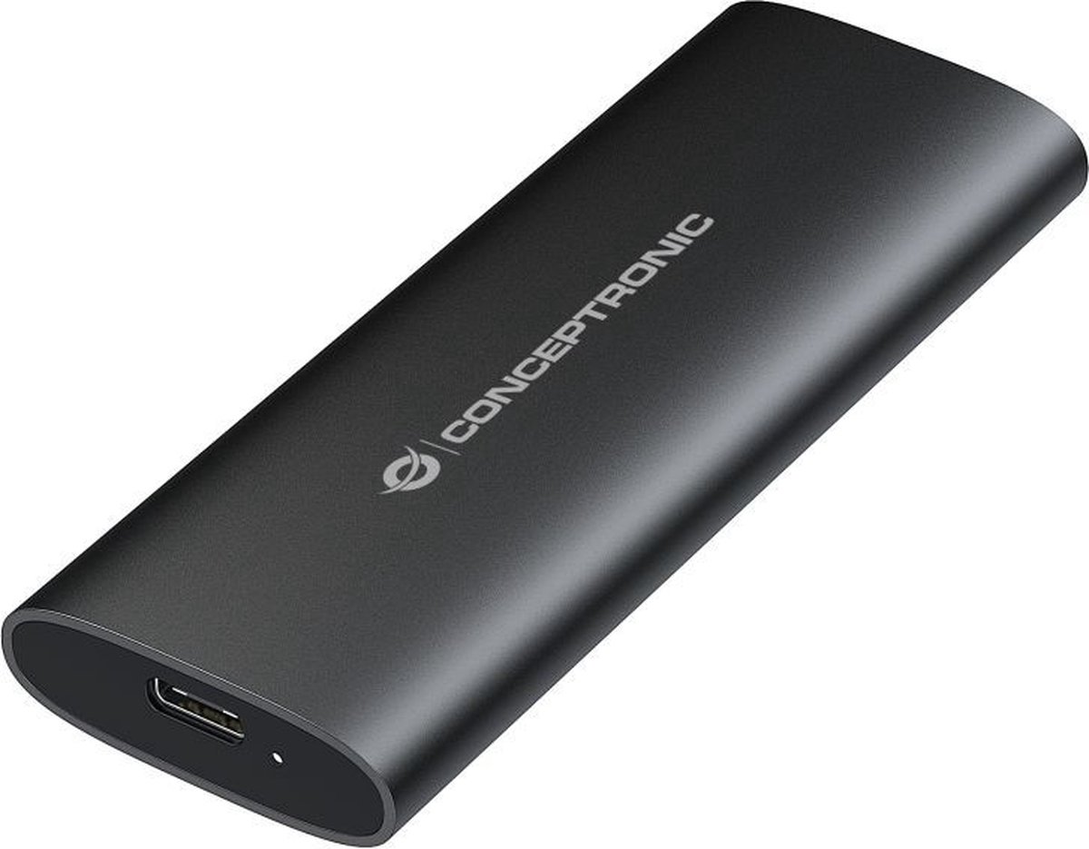 Conceptronic DANTE04B - Speichergehäuse - dual protocol - M.2 Card (PCIe NVMe & SATA) / SATA SSD - USB-C 3,2 (Gen 2) -