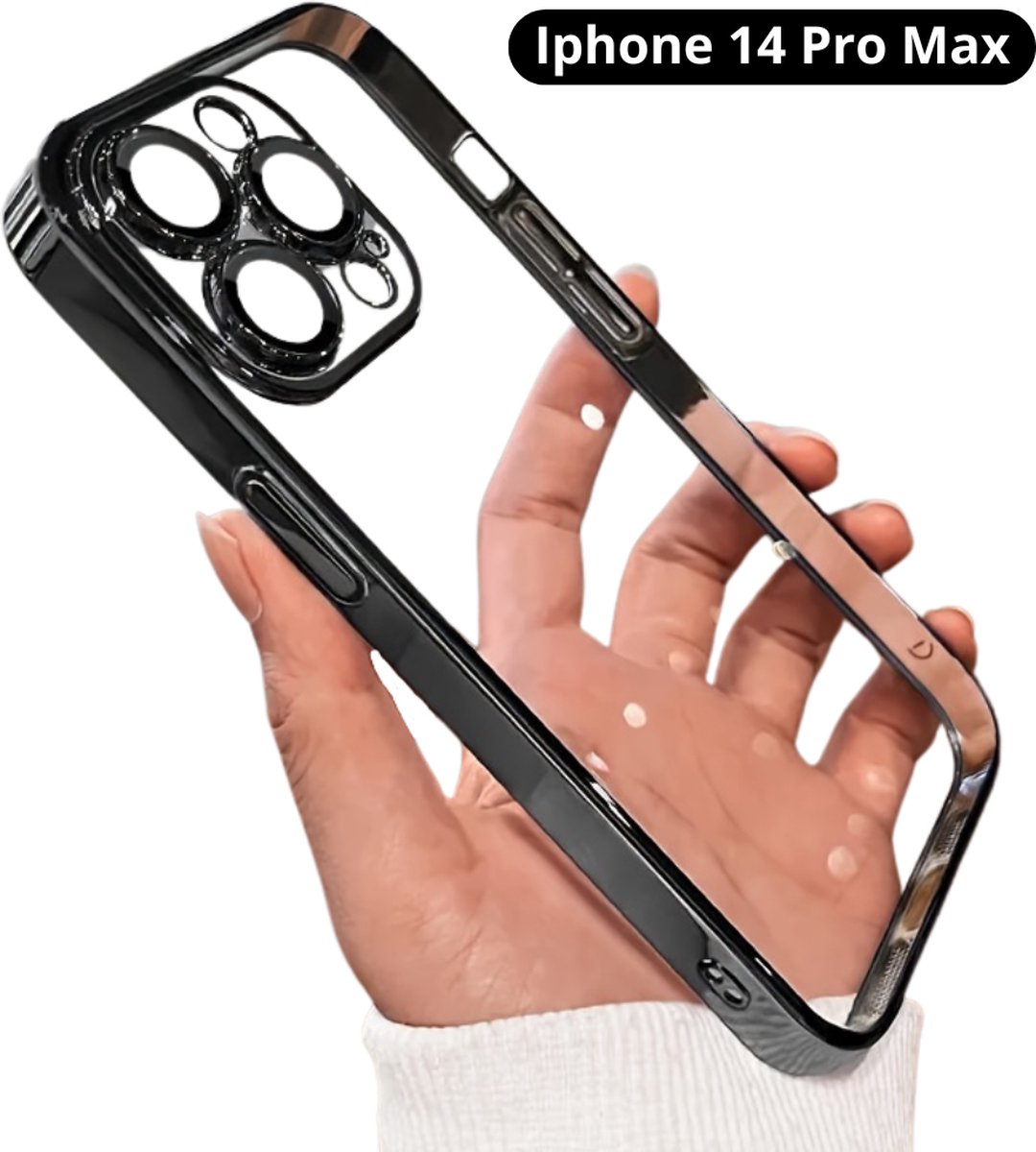 Livano Telefoon Hoesje - Telefoonhoesjes - Phone Case - Shockproof - Premium Protection - Geschikt Voor iPhone 14 Pro Max - Zwart
