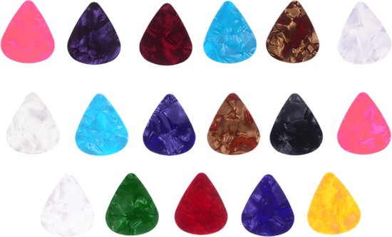 Mix van 8 Plectrums - Set van 8 Plectra - Celluloid Plectrum - Gitaar Spelen - Guitar Picks - Kado Gitarist - Gitaren - Gitaar Accessoires