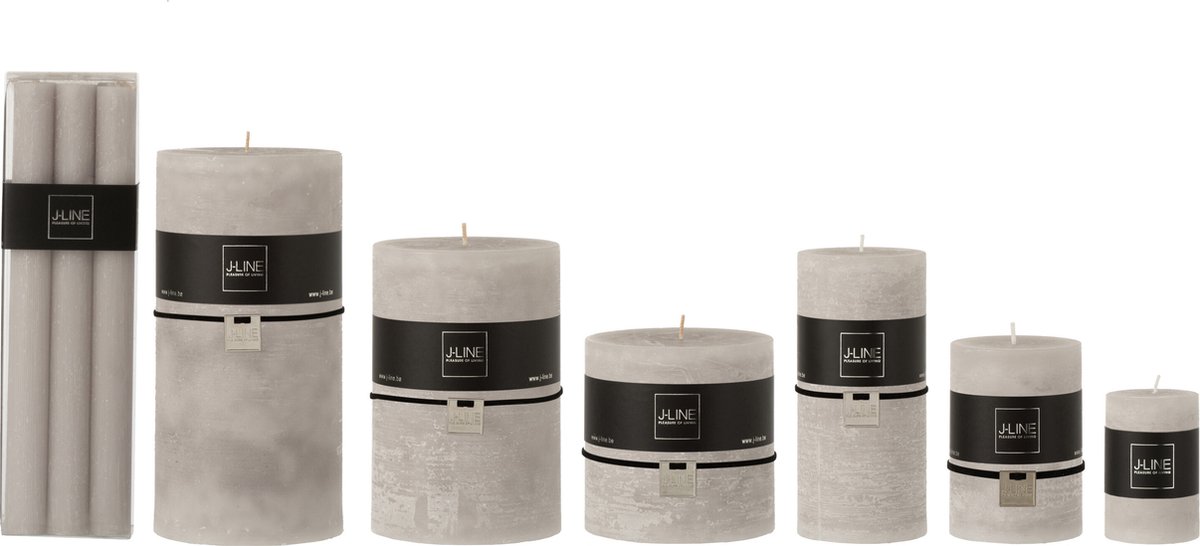 J-Line tafelkaars - lichtgrijs - 9U - doos van 6