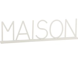 J-Line decoratie Maison - metaal - wit