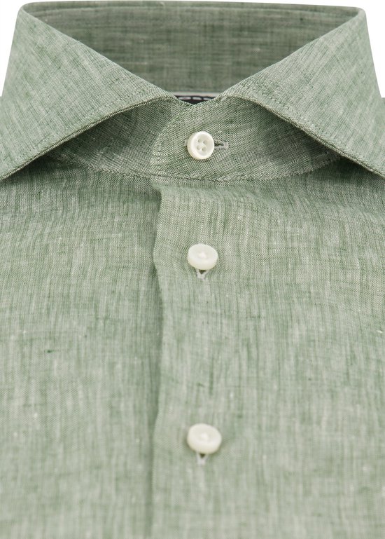 Hugo Boss overhemd mouwlengte 7 groen