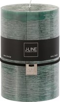 J-Line cilinderkaars - donkergroen - XL - 110U - 6 stuks