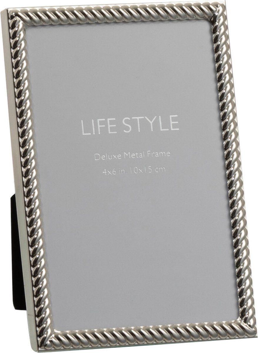J-Line fotolijst - metaal - zilver - small - 2 stuks