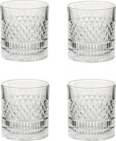 J-Line verre Whisky - transparent - coffret cadeau - 4 pcs