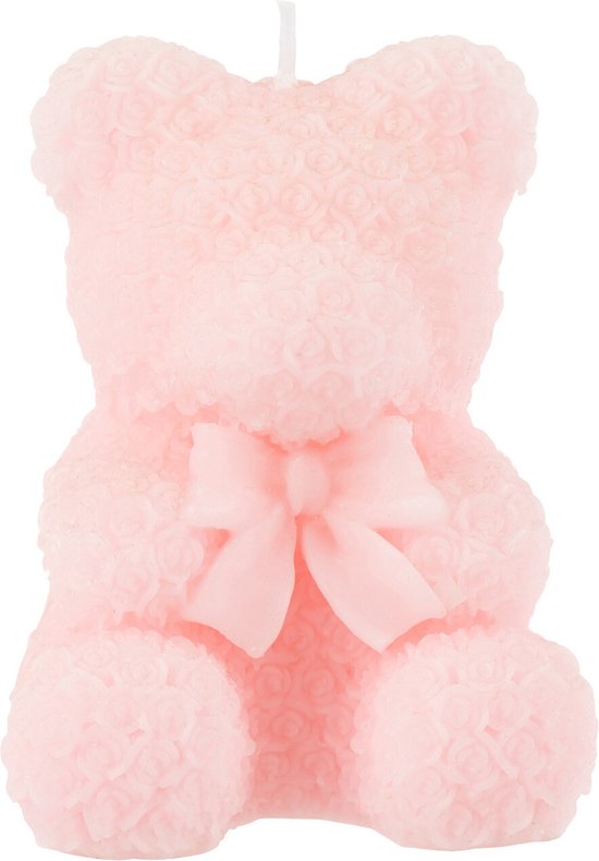 J-Line bougie Teddy Beer - rose - small - 5H