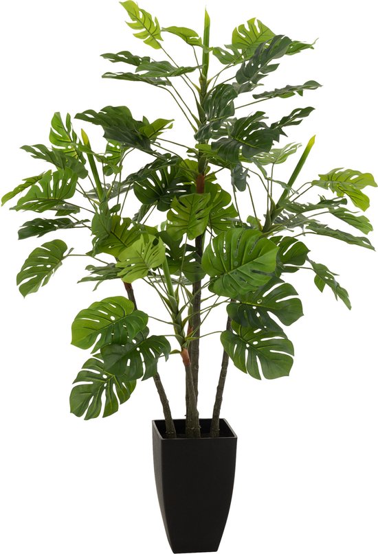 J-Line plant Philodendron In Pot - kunststof - groen - large