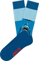 Jimmy Lion sokken jaws shark attack blauw - 41-46