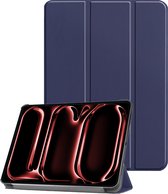 Hoesje Geschikt voor iPad Pro 2024 (11 inch) Hoesje Case Hard Cover Hoes Book Case - Donkerblauw
