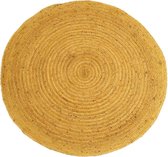 Tapijt Geel Jute 120 x 120 cm