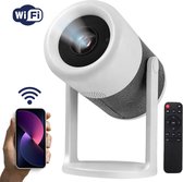 MONRIY X6 - Beamer - luxe - WiFi HDMI Bluetooth - 7000 lumen - Android 11 - Mini Projector - Wit
