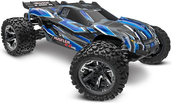 TRAXXAS RUSTLER 4X4 VXL HEAVY DUTY TQI TSM BLAUW