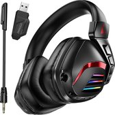 Phreeze GHW3 Gaming Headset met Microfoon - Bluetooth + 2.4Ghz USB C + USB A Dongle - Draadloos - RGB - 7.1 3D Surround Sound - Ultra Low Latency - Geschikt voor PS5, PS4, Nintendo Switch, PC Headsets PS5
