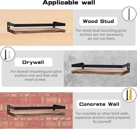 Kruidenrek Wandrek 1524 X 356 X 63 Mm, Hangend Keukenrek Met Frame Zwevend Rek Roestvrij Staal 180 Kg Belastbaar Plank Wandrek Kruidenrek Voor Keukens Restaurants Hotels Etc  P 010636224128