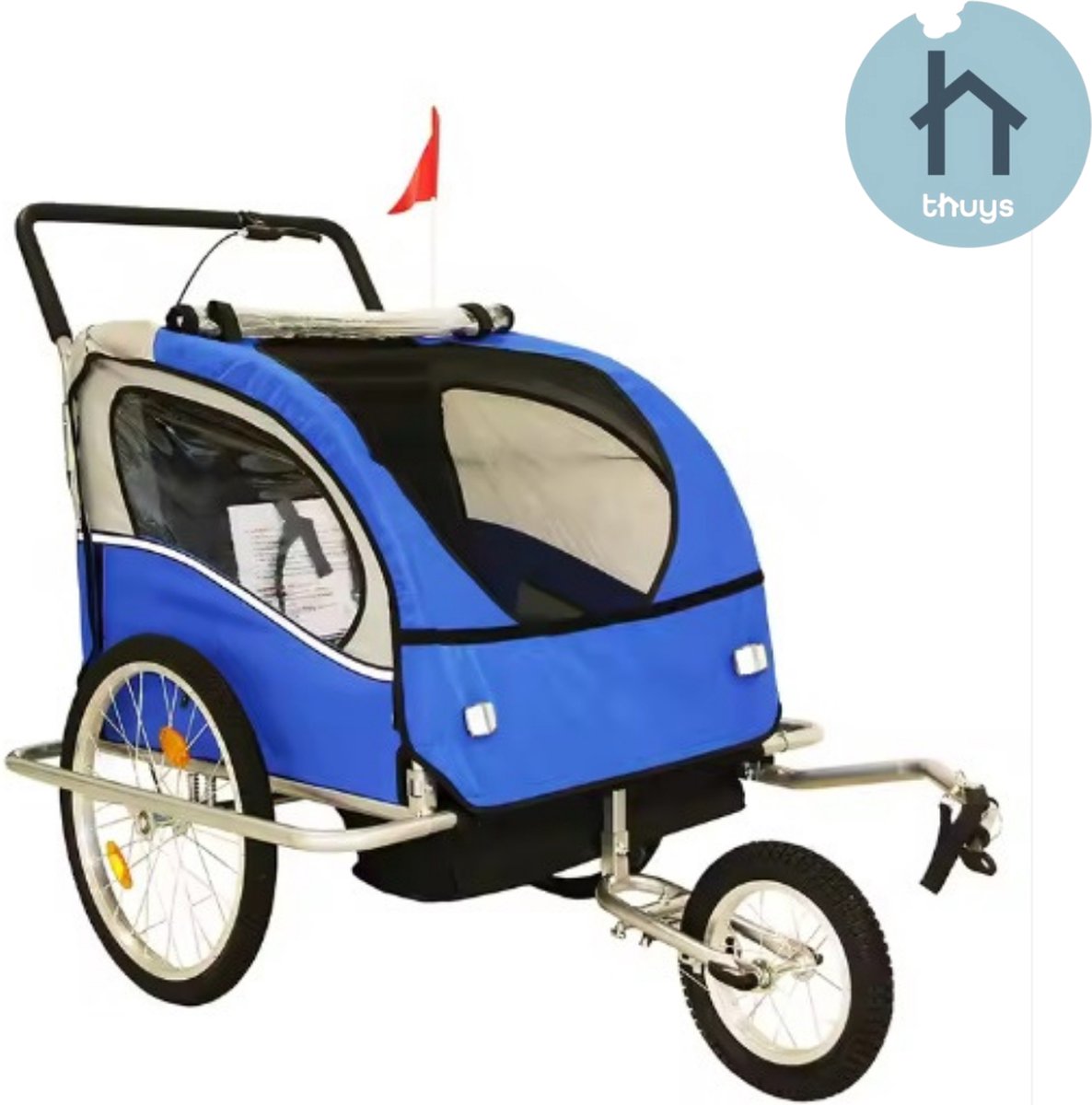 Thuys - Fietskar voor Kinderen - Kinderfietskar - Veilig - Comfortabel
