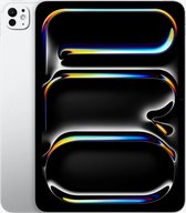 Bol.com Apple iPad Pro (2024) - 11 inch - Nanotextuur Glas - WiFi + Cellular - 2TB - Zilver - 7e generatie aanbieding