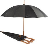Lichtgewicht Paraplu Met Houten Handvat: Windbestendig Met 16 Banen | Diameter 102cm | Voor Outdoor Avonturen