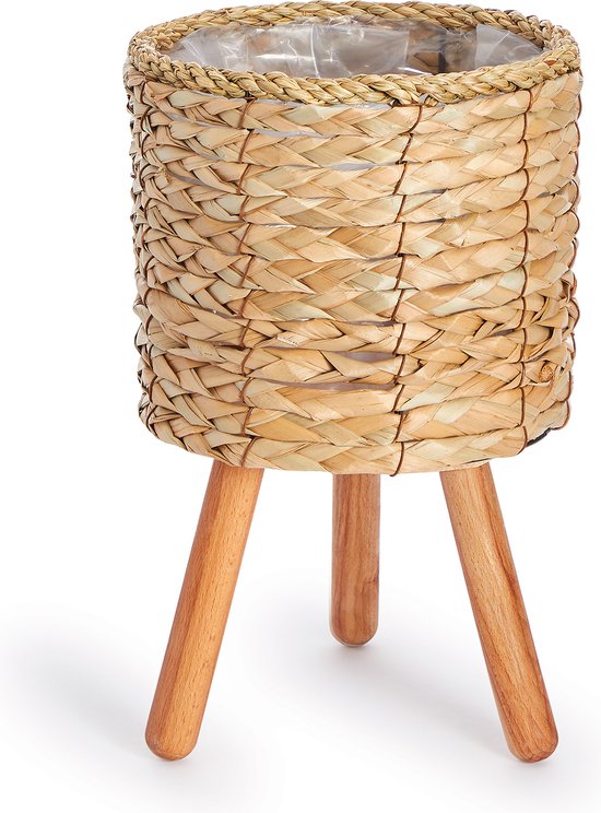 LAVAA zwarte bloembak bloempot groot design voor buiten 60cm breed