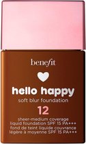 Benefit - Hello Happy Makeup Spf 15 - Liquid Makeup 30 Ml 12 Tan Warm