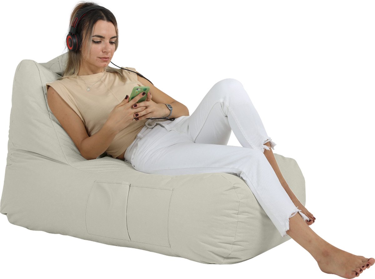 Xoft Living - Zitzak Lounge - Beige - Volwassenen & Kinderen