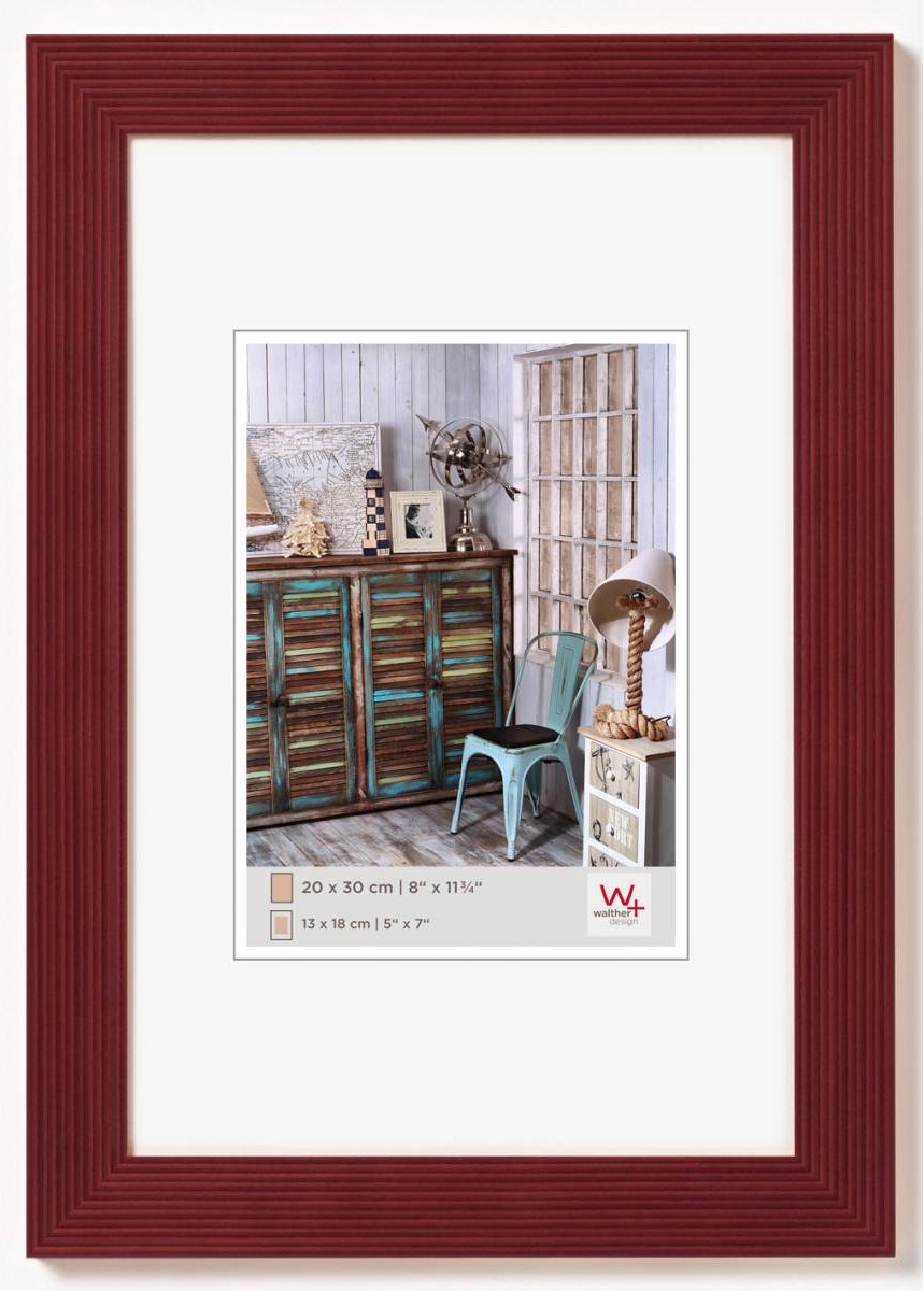Walther Grado - Houten lijst - Fotoformaat 10x15 cm - Rood