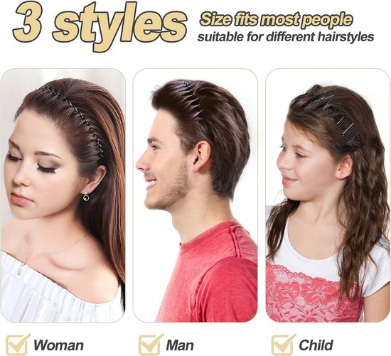 Lot De 8 Bandeaux Cheveux Filles – Élastiques Colorés Antidérapants Pour Sport Et Quotidien